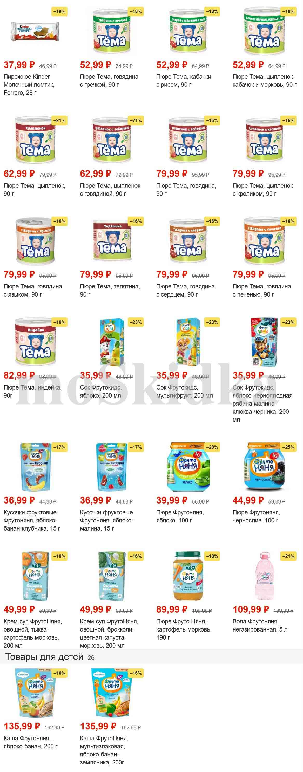 цены в пятерочке на этой неделе